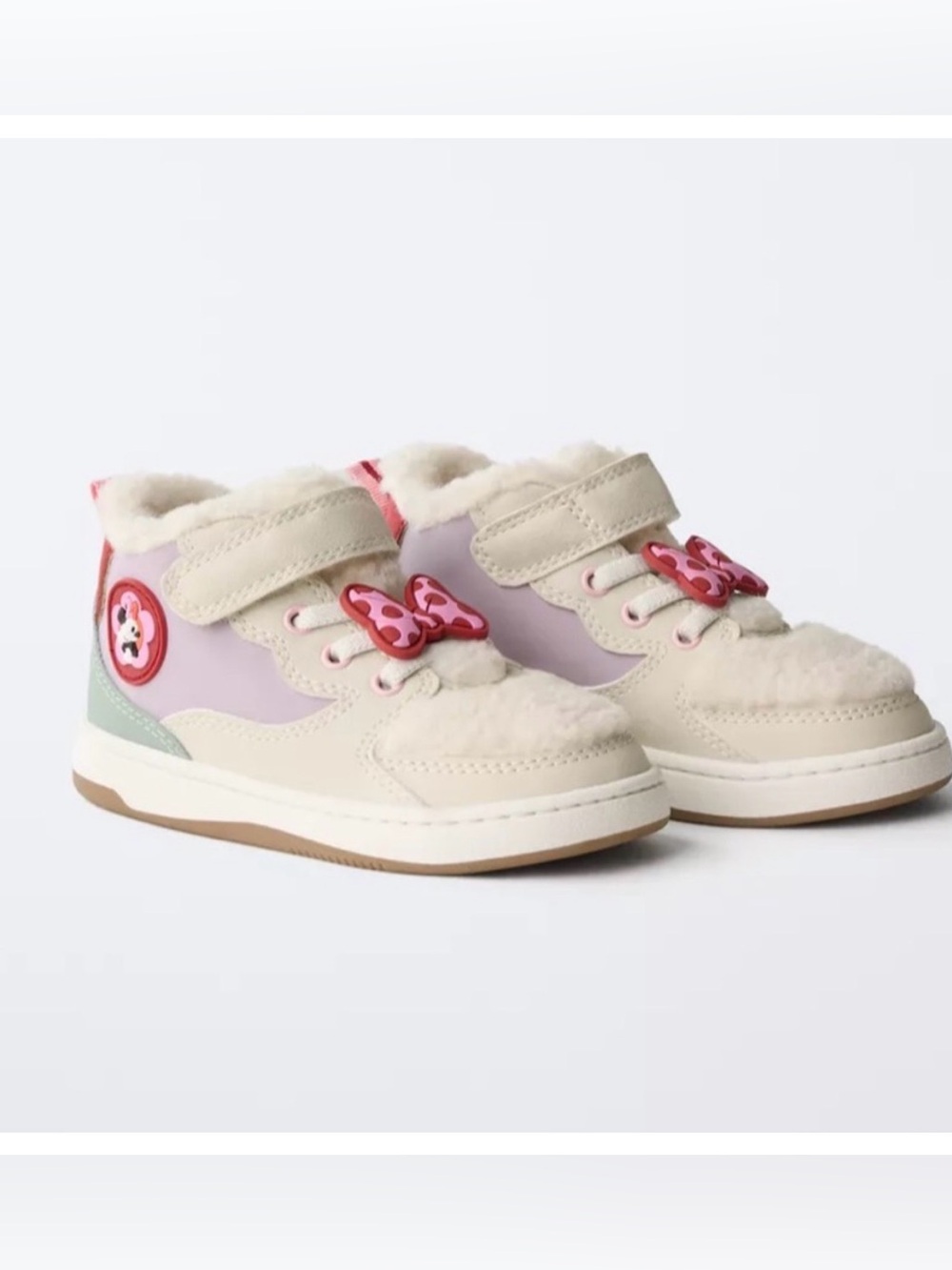 Minnie Mouse Disney Fleece High Top Sneakers